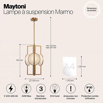 Светильник одинарный Maytoni MOD099PL-03G