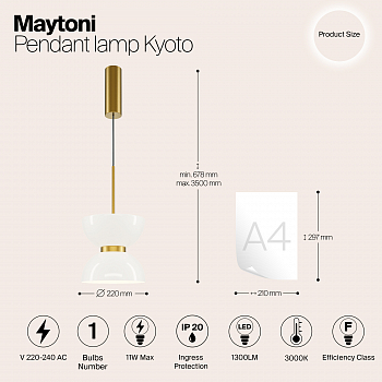 Светильник Maytoni MOD178PL-L11G3K