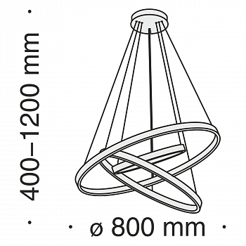 Светильник подвесная Maytoni MOD058PL-L100B4K