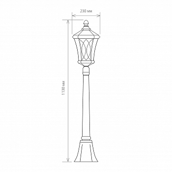 Уличный светильник на столбе Elektrostandard GLXT-1450F